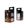 E27 LED Retro Filament žiarovka 4W, 400lm, G45, zlatá, 2200K
