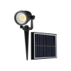 LED solárne zapichovacie svietidlo 2W, 40lm, IP65, čierne