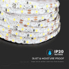 LED pás do interiéru ohýbateľný 5W/m, 420lm/m, 60 LED/m, SMD 2835, IP20, 12V, 6500K