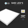 LED panel s napájacím zdrojom, štvorec 60x60cm, 40W, 4950lm