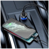 Nabíjací adaptér do auta Baseus, digitálny displej QC+PPS Dual Quick 65W, sivý [022886]