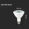 E27 LED žiarovka PAR38, 12.8W, 925lm, SAMSUNG chip, 4000K