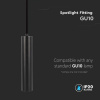 Závesné svietidlo 1xGU10, IP20, čierne