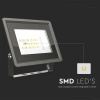 10W LED reflektor SMD series, 750lm, IP65, 110°, čierny