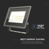 10W LED reflektor SMD series, 750lm, IP65, 110°, čierny