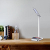 LED stolná lampička 7W, 560lm, stmievateľná, CCT +, bezdrôtové nabíjanie, biela