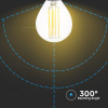 E14 LED RETRO FILAMENT žiarovka 4W, p45