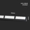 LED lineárny Highbay 200W, 19500lm, Samsung chip, 110°, IP54, čierny