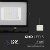 LED reflektor 50W, 4000lm, SAMSUNG chip, čierny