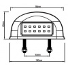 LED OSVĚTLENÍ SPZ 2W, 12XLED, IP67, 12/24V [L1894]