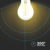 Retro LED žiarovka E27, stmievateľná, 8W, 720lm, A67, 3000K