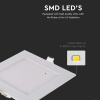 Vstavaný LED panel s napájacím zdrojom, 18W, 1400lm, štvorec/2-PACK!