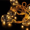 Solight LED dekoratívne žiarovky na lanku, 10x žiarovka, 30LED, 180cm, časovač 3xAA [1V242]