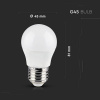 WiFi LED žiarovka E27, G45, 4,5W, 300lm, Amazon Alexa, Google Home, RGB+WW+CW