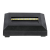LED schodiskové svetlo 2W, 70lm, hranaté, IP65, čierne