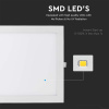 LED vstavaný panel s napájacím zdrojom 24W, 2500lm, štvorec