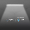 LED vodeodolná lampa Samsung chip, 18W, 2160lm, 60 cm, IP65, mliečny kryt