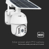 V-TAC HD Smart Solárna PTZ kamera s PIR, WiFi, 2MP, 2-way audio, IP65, biela (app. V-TAC Smart Light)