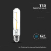 E27 LED filament žiarovka 2W, 200lm, T30, 3000K