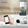 WiFi PIR senzor 2xAAA dosah 2-8m 120° (app V-TAC smart light) kompat. s Google Home a Amazon Alexa biely