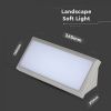 LED nástenné svietidlo 12W, 1250lm, sivé