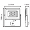 VT-4830 LED reflektor, 30W, 2400 lm, Čierno-sivý