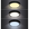 Solight prisadený LED panel 12W, 900LM okrúhly 17cm CCT ČIERNY [WD170-B]