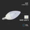LED žiarovka E14, C37, 2,9W, 250LM, 180°
