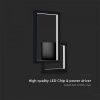 LED nástenné svietidlo 20W 2400LM čierne IP20