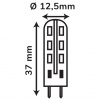 LEDOM LED žiarovka G4, 3W, 240lm, CCD, 12V AC/DC, 3000K  [244520]