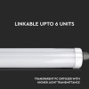 LED Vodeodolná lampa 48W, 5760lm (120lm/W), IP65, 150cm/12-PACK!