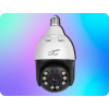LTC otočná IP kamera do objímky E27, IP65, PTZ, 5Mpix, 230V, SMART LTC VISION [RTV0400101]