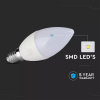 E14 LED žiarovka 7W, 600Lm, SAMSUNG chip, C37, 4+6 zadarmo!
