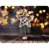 LED vianočná hviezda stolná pletená 35xLED [1V268]