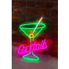 Neon kieliszek napis Coctails drink do baru lokalu szyld reklama swietlna Kod producenta RTV100453