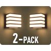 LED nástenné svietidlo 8W, IP65, hnedé/2-PACK!
