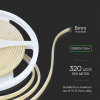 COB LED pás do exteriéru 9W/m, 840lm/m, 24V, 8mm, IP67, zelený, balenie 5m