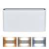 LED vonkajšie nástenné svietidlo Modena 12W, 680lm, CCT, biele [WO800-W]