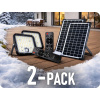 Solárny LED reflektor so solárnym panelom 30W, 4800lm, IP65, 6000mAh/2-PACK!