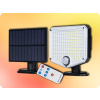 LED solárna lampa s PIR senzorom a diaľkovým ovládaním, 350lm, 1500mAh, 6500-7000K [LA0404]