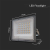 LED reflektor 30W, 2350lm, IP65, CCT, zmena farby 3000K/4000K/6500K, sivý