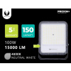 LED reflektor PROXIM+ 100W, 15000lm, IP65, IK07