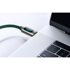 Baseus Kábel USB-C - USB-C Display, 100W, 2m, zelený [028762]