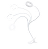 Solight LED stmievateľná stolná lampička s klipom 8W, 300lm, DC5V, nastaviteľná teplota svetla, USB, biela [WO66-W]