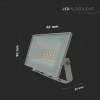 LED reflektor 10W, 730lm, IP65, 110°, biely, 1+1 zadarmo!
