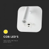 LED lampa k posteli 8W, 830lm, CREE CHIP, biela/2-PACK!