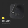 LED lampa k posteli 8W, 830lm, CREE CHIP, čierna/2-PACK!