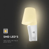 LED lampa k posteli 2W, 60lm, USB/PD, CREE CHIP, biela/2-PACK!