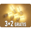 LED žiarovka G9, 3,6W, 440lm, 3+2 zadarmo!
