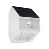 LED solárne nástenné svietidlo so senzorom 2,5W, 300lm, CCT, biele, 1+1 zadarmo!